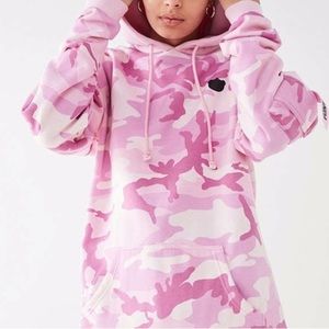 Nicopanda pink Camo hoodie sweatshirt